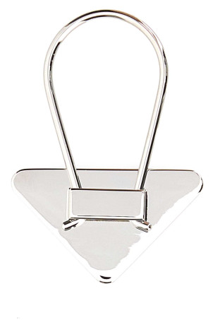 Black metal key ring Black PRADA (2PS06366A)