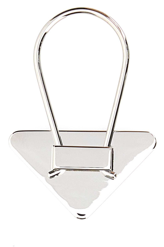 Black metal key ring Black PRADA (2PS06366A)