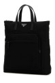 Black Re-Nylon shopping bag Black PRADA (2VG098M2DMG)