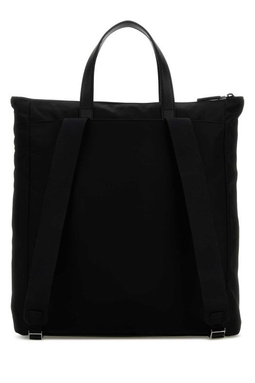 Black Re-Nylon shopping bag Black PRADA (2VG098M2DMG)