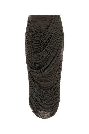 Brown stretch cupo skirt Brown MAGDA BUTRYM (302426)