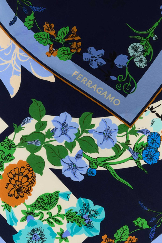 Printed silk foulard SALVATORE FERRAGAMO (310226789887)
