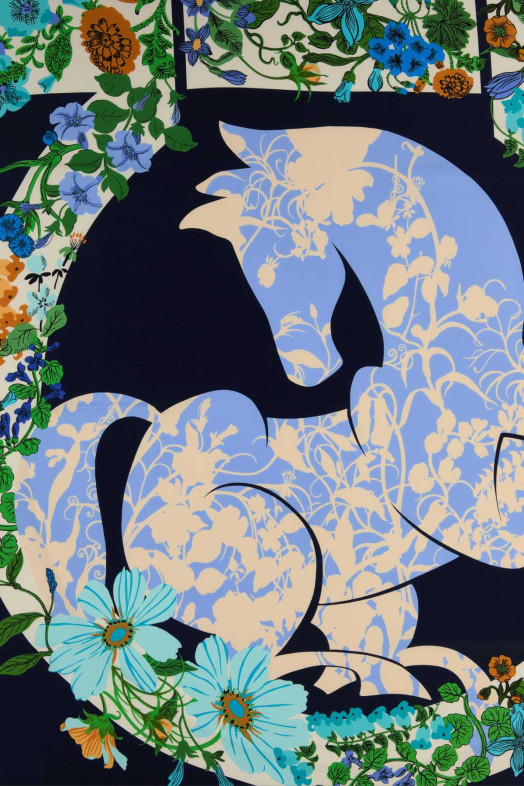 Printed silk foulard SALVATORE FERRAGAMO (310226789887)