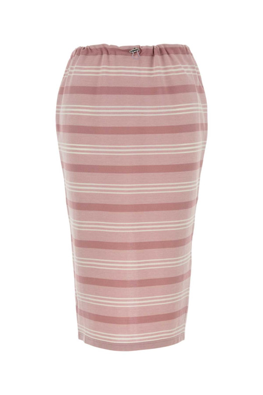 Embroidered piquet skirt PRADA (31147SOOO188Q)