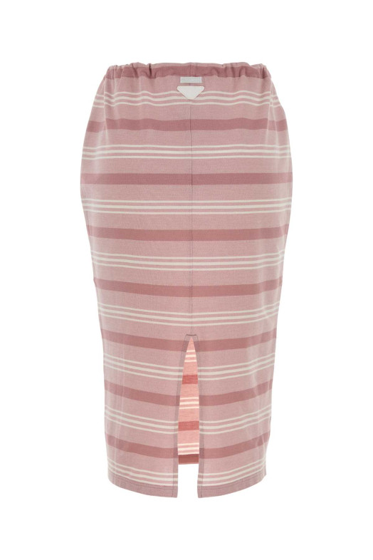 Embroidered piquet skirt PRADA (31147SOOO188Q)