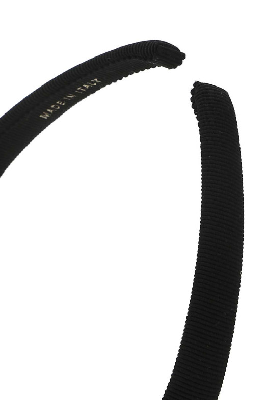 Black cotton blend hair band SALVATORE FERRAGAMO (340086430314)