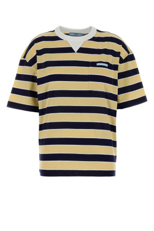 Embroidered cotton oversize t-shirt PRADA (39610SOOO189P)