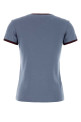 Air Force blue cotton t-shirt PRADA (39658SOOO19A6)