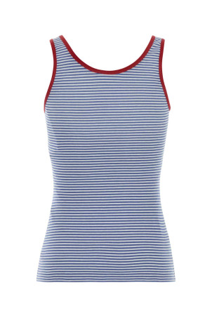 Embroidered cotton tank top PRADA (39659SOOO186H)