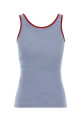 Embroidered cotton tank top PRADA (39659SOOO186H)