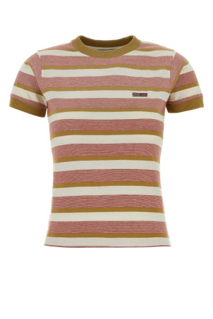 Embroidered cotton t-shirt PRADA (39662SOOO19AT)