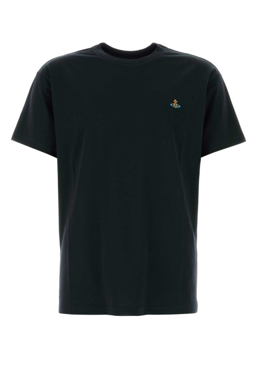 Black cotton t-shirt VIVIENNE WESTWOOD (3G010013J001M)