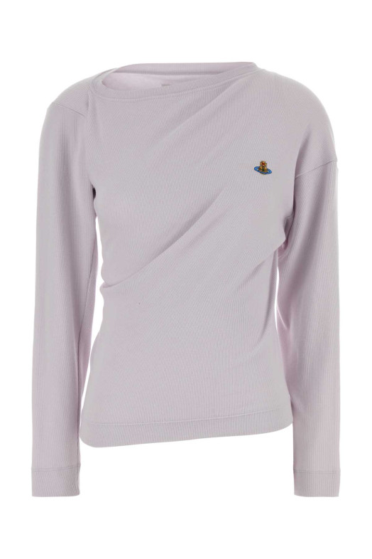 Lilac stretch cotton Hebo t-shirt VIVIENNE WESTWOOD (3G01003YJ009C)