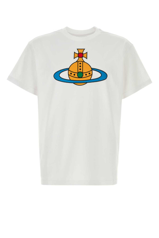 White cotton t-shirt VIVIENNE WESTWOOD (3G01004SJ001M)
