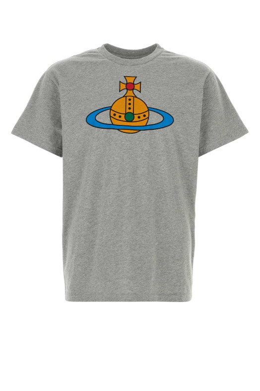 Grey cotton t-shirt VIVIENNE WESTWOOD (3G01004SJ001M)
