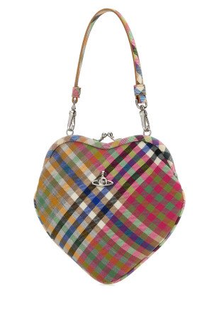 Embroidered fabric Belle Heart Frame handbag VIVIENNE WESTWOOD (4B01000CWW01CV)
