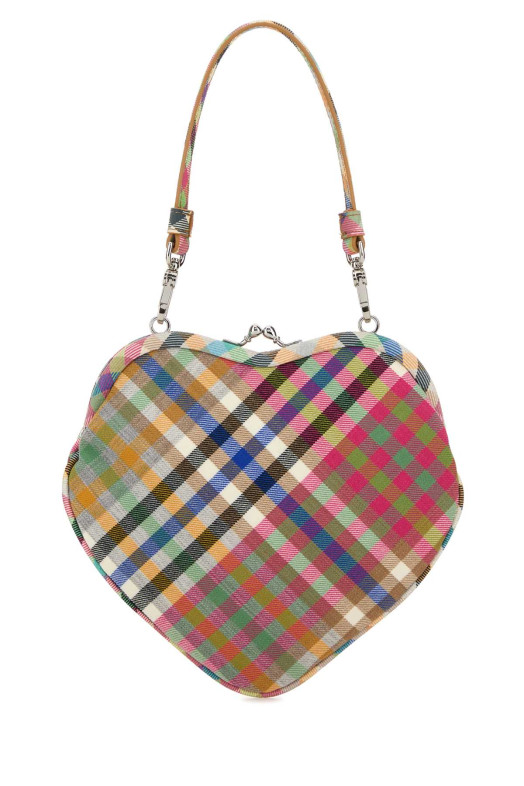 Embroidered fabric Belle Heart Frame handbag VIVIENNE WESTWOOD (4B01000CWW01CV)