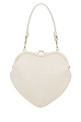 White fabric Belle Heart Frame handbag VIVIENNE WESTWOOD (4B01000CWW01F4)