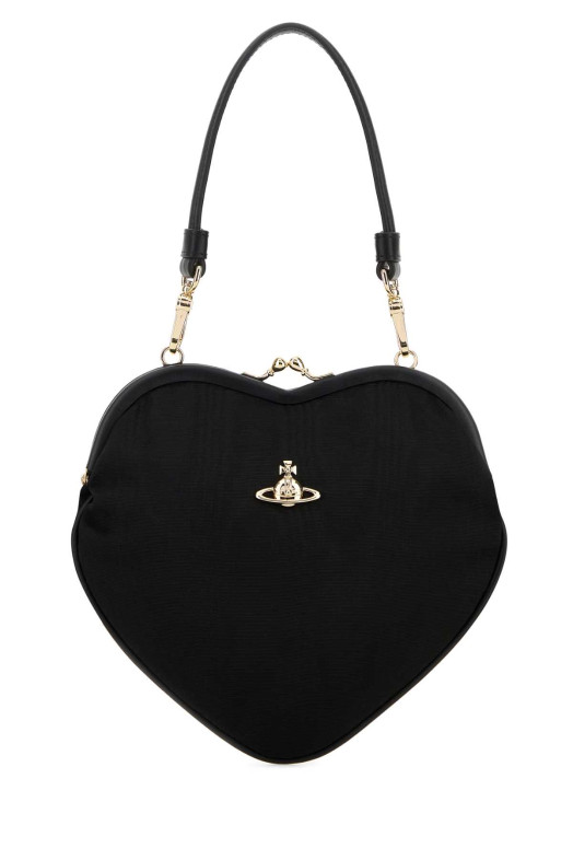 Black fabric Belle Heart Frame handbag VIVIENNE WESTWOOD (4B01000CWW01F4)