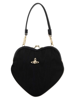 Black fabric Belle Heart Frame handbag VIVIENNE WESTWOOD (4B01000CWW01F4)
