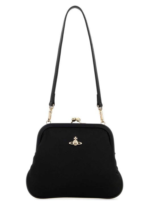 Black fabric shoulder bag VIVIENNE WESTWOOD (4B01001BWW01F4)