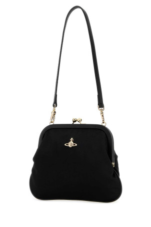 Black fabric shoulder bag VIVIENNE WESTWOOD (4B01001BWW01F4)
