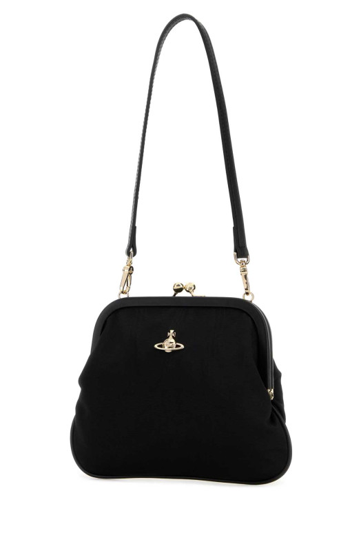 Black fabric shoulder bag VIVIENNE WESTWOOD (4B01001BWW01F4)