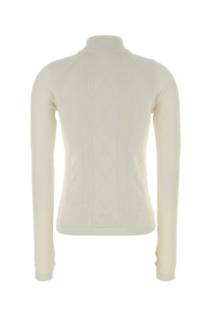 White stretch wool blend t-shirt BOSS (50544394)