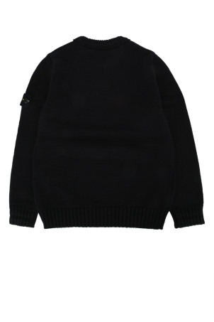 CREW NECK Black STONE ISLAND KIDS (5100019A2)