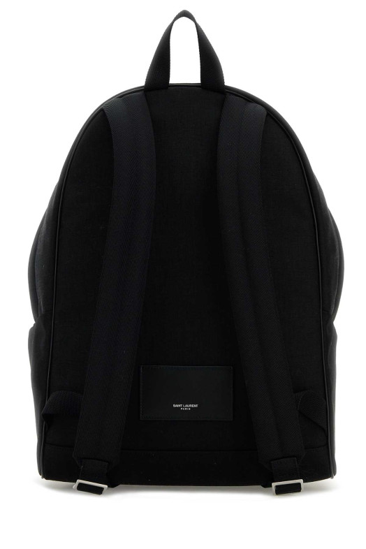 Black canvas City backpack Black SAINT LAURENT (534967FAEYY)