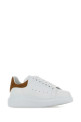 White leather sneakers with camel suede heel ALEXANDER MCQUEEN (553770WIAJW)