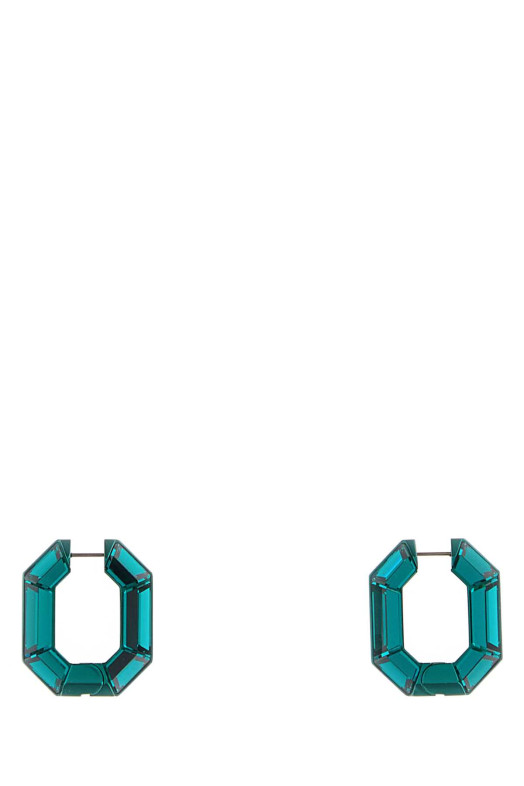 Dark green crystal Lucent earrings SWAROVSKI (5680786)