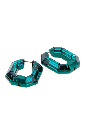 Dark green crystal Lucent earrings SWAROVSKI (5680786)