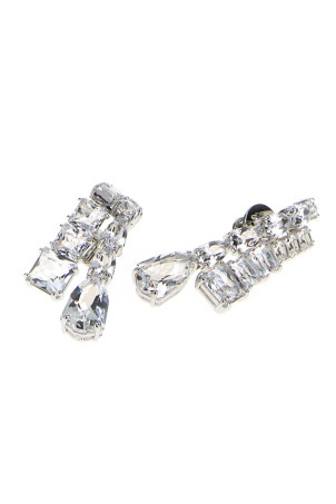 Embellished metal Matrix earrings SWAROVSKI (5692515)
