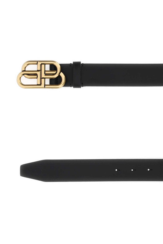 Black leather BB belt Black BALENCIAGA (5703701CH04)