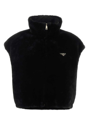 Black reversible fur Black PRADA (59492SOOO15VF)
