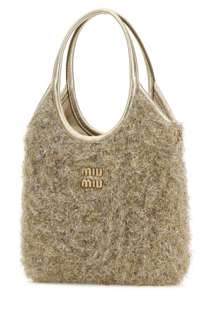 Embellished fabric handbag MIU MIU (5BA281VOOI2IFU)