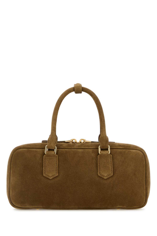 Brown suede Arcadie handbag MIU MIU (5BB148VOON2CS4)