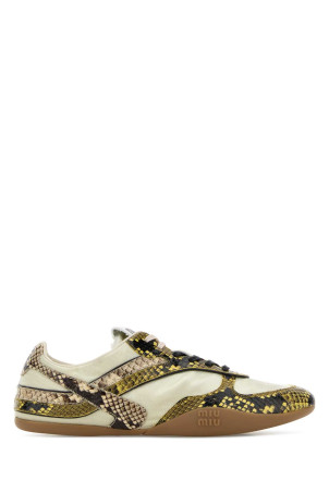 Multicolor fabric and leather sneakers MIU MIU (5E428EFB0053ZL4)