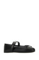 Black leather ballerinas Black MIU MIU (5F210EF005070)