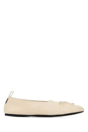 Ivory nappa ballerinas MIU MIU (5F552EFA005038)