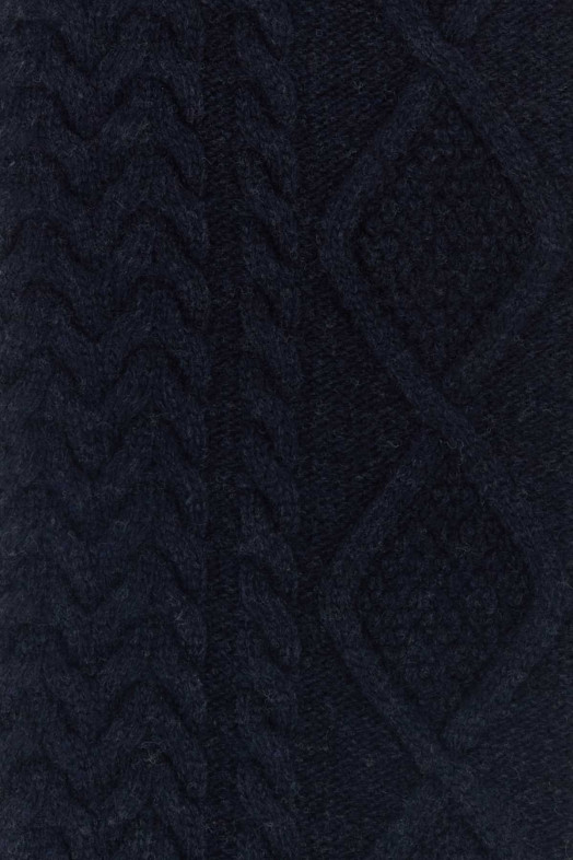 Navy blue wool blend scarf MIU MIU (5FS1412IGG)