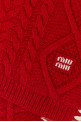 Red wool blend scarf MIU MIU (5FS1412IGG)
