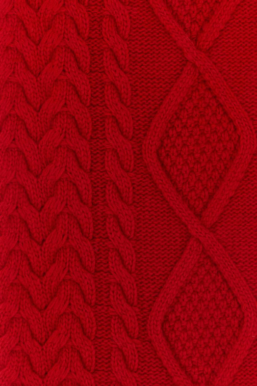 Red wool blend scarf MIU MIU (5FS1412IGG)