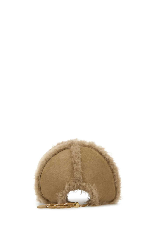 Beige shearling baseball cap MIU MIU (5HC1792IDK)