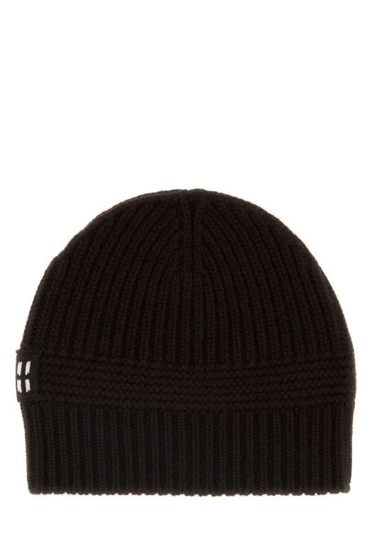 Dark brown stretch wool blend beanie hat MIU MIU (5HC3112F8S)