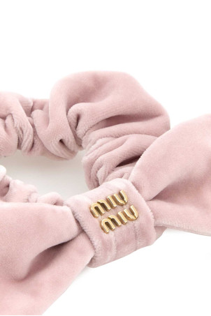 Pink velvet scrunchie MIU MIU (5IF181068)