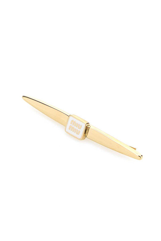 Gold metal hair clip MIU MIU (5IF2772F6T)