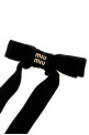 Black velvet hair clip Black MIU MIU (5IF284068)