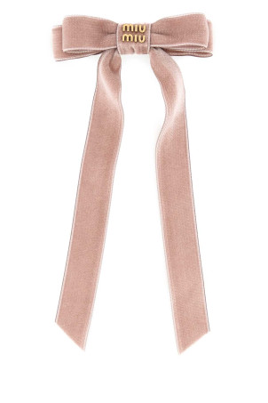 Pink velvet hair clip MIU MIU (5IF284068)